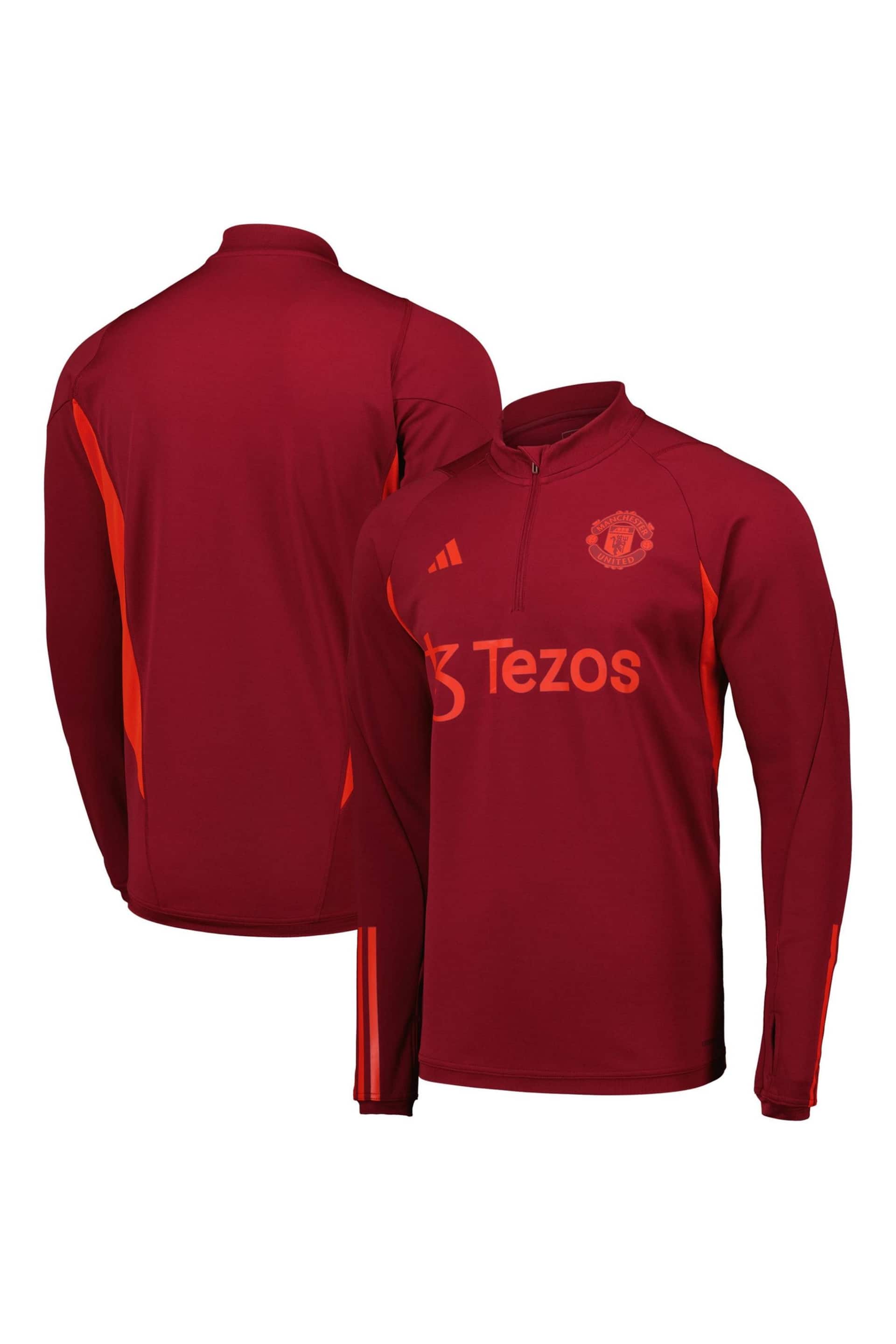 adidas Red Manchester United European Training Top - Image 1 of 5