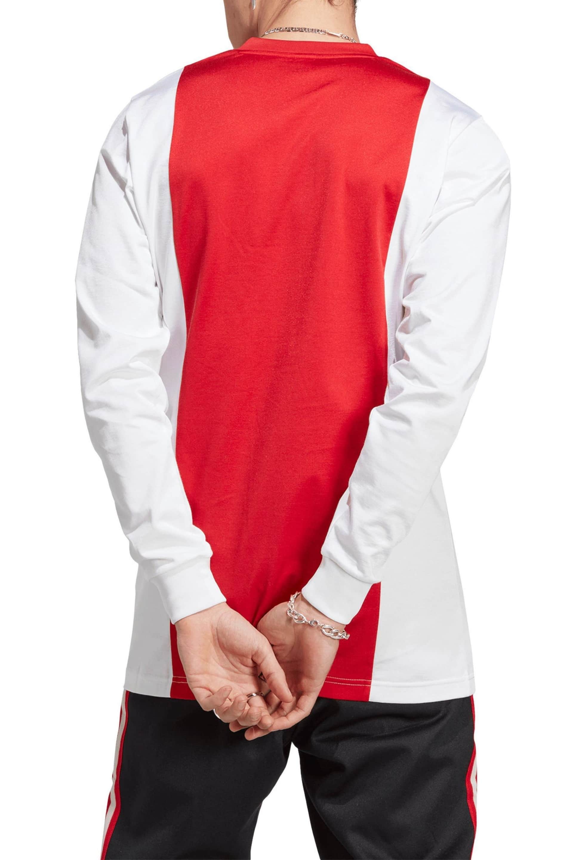 adidas Red Ajax x Originals OG Long Sleeve Jersey - Image 2 of 3