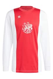 adidas Red Ajax x Originals OG Long Sleeve Jersey - Image 3 of 3