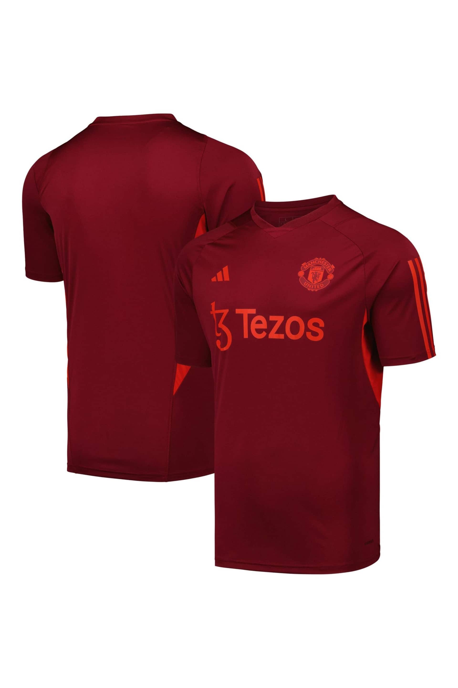adidas Red Manchester United European Training Jersey - Image 1 of 3