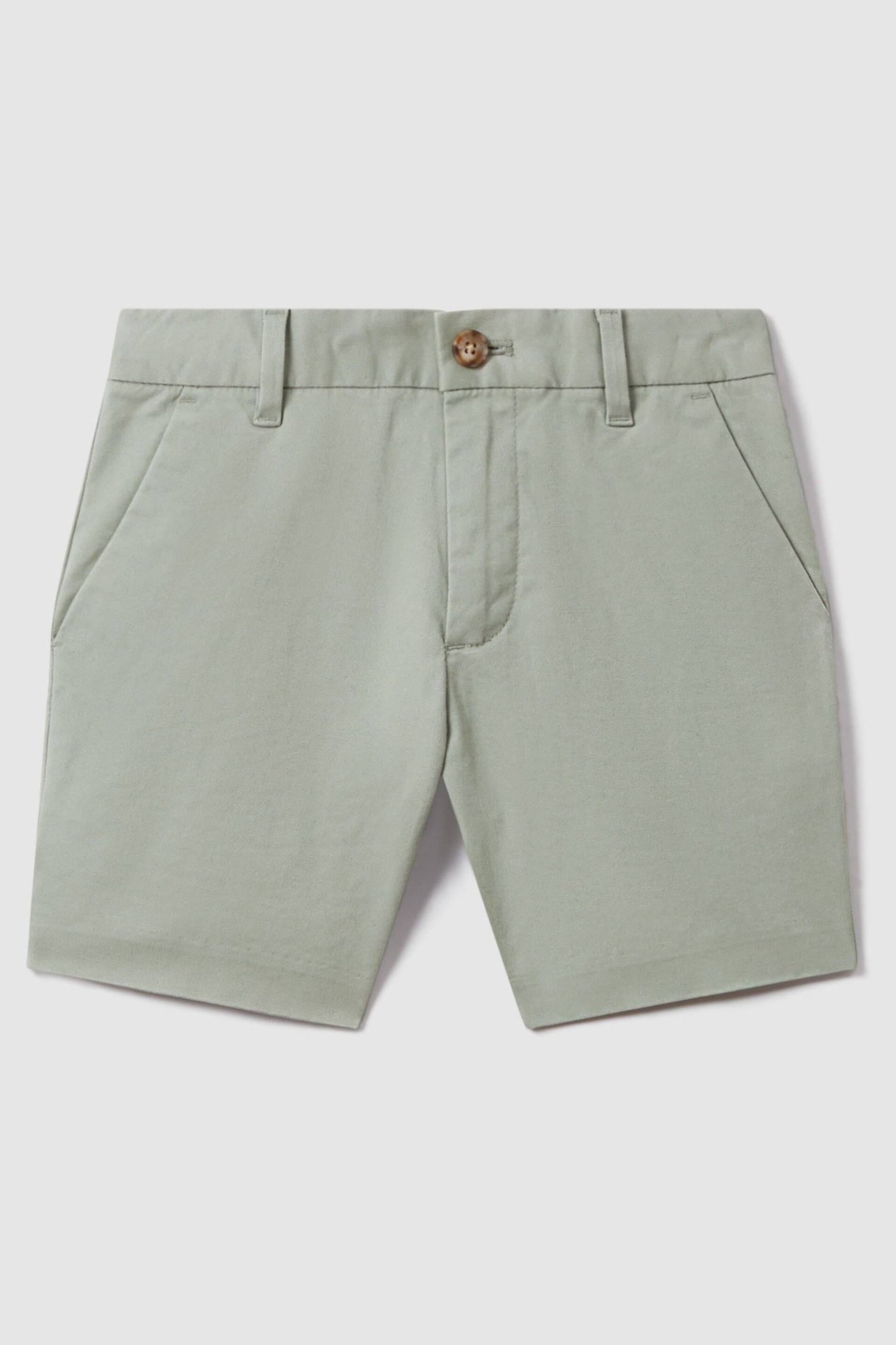 Reiss Pistachio Wicket Teen Casual Chino Shorts - Image 1 of 4