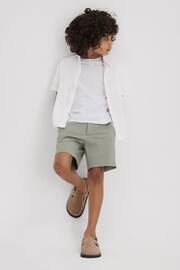 Reiss Pistachio Wicket Teen Casual Chino Shorts - Image 2 of 4