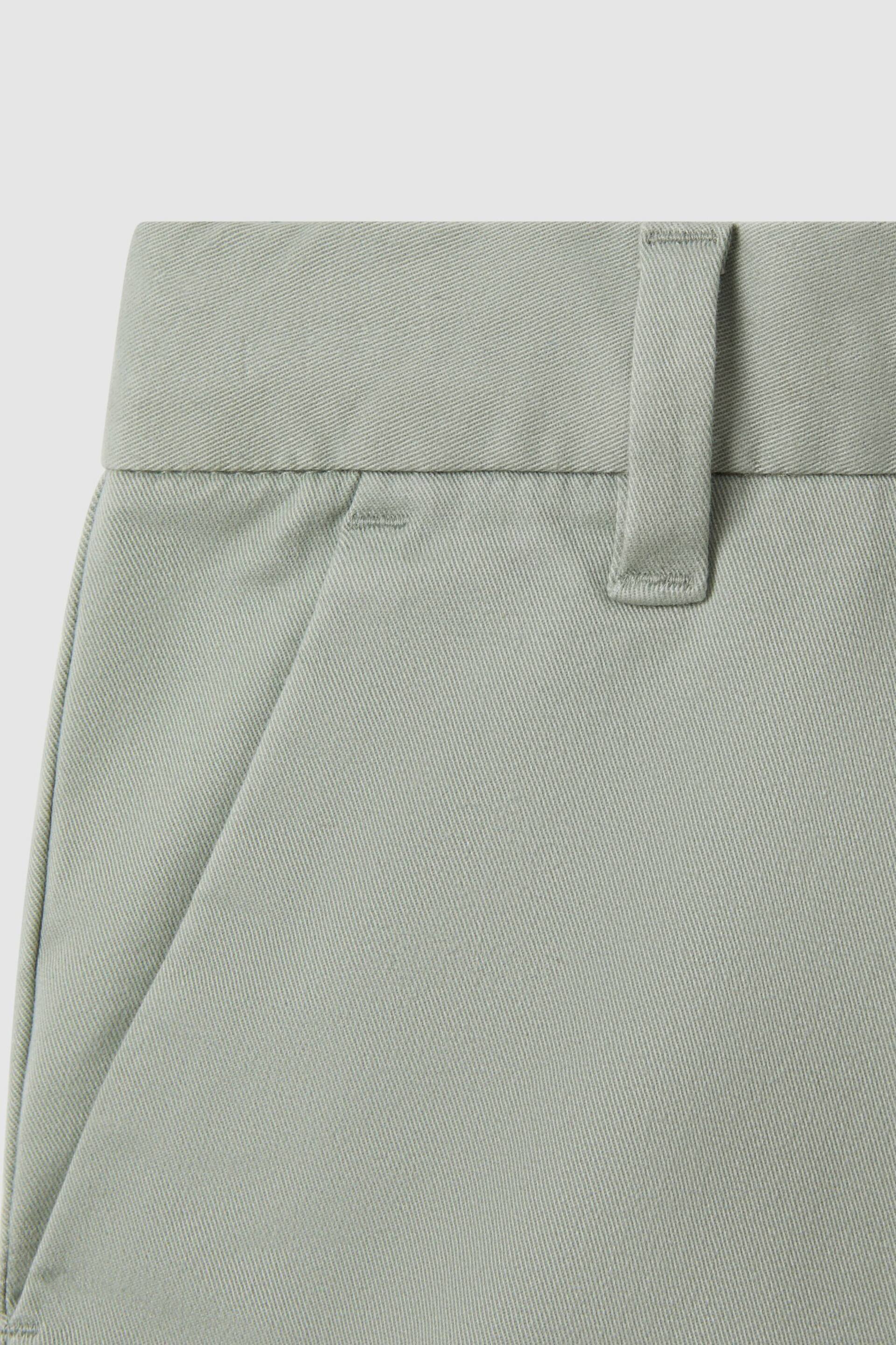 Reiss Pistachio Wicket Teen Casual Chino Shorts - Image 4 of 4