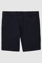 Reiss Navy Wicket Teen Casual Chino Shorts - Image 1 of 5