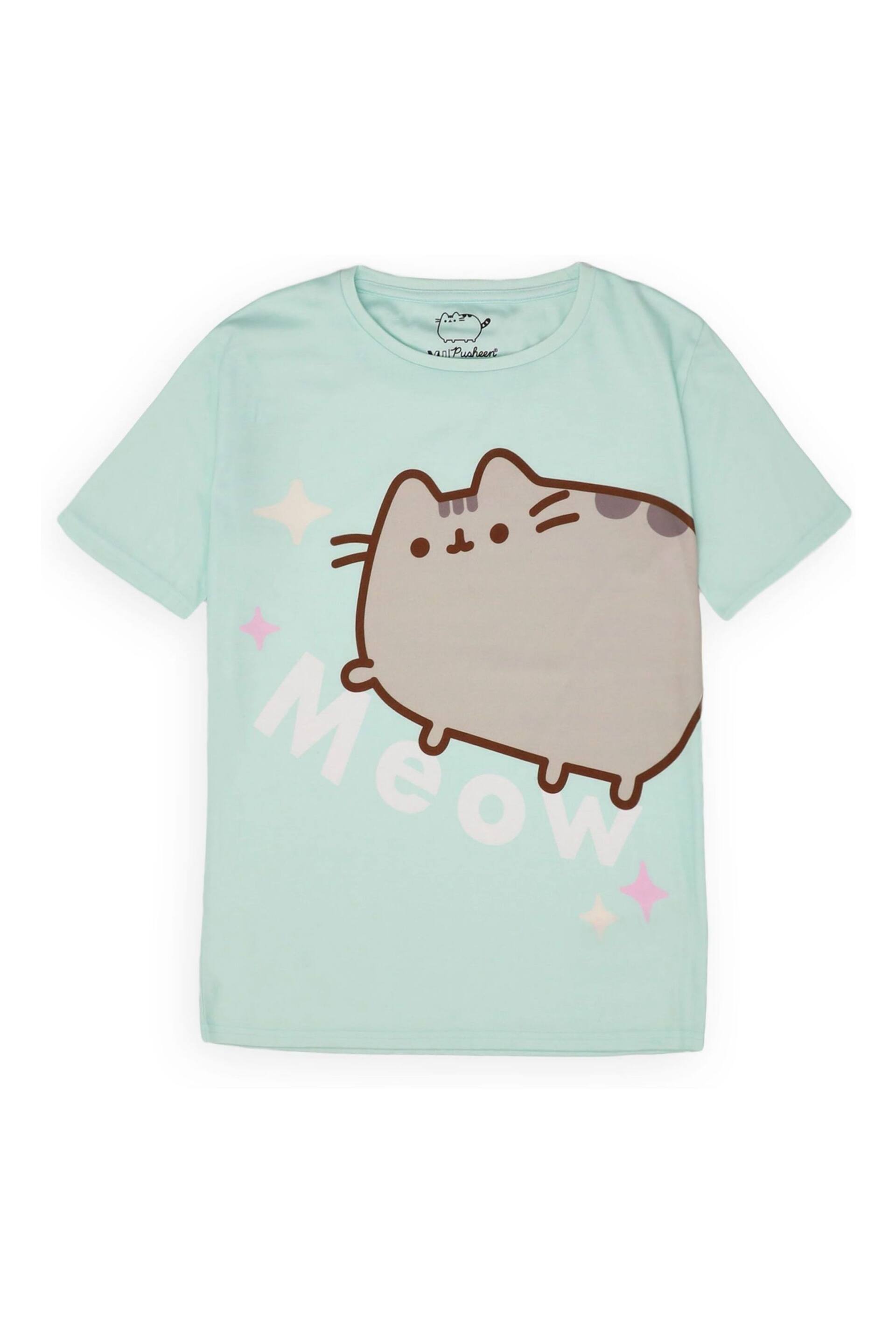 Vanilla Underground Green Girls Pusheen Long Leg Pyjamas - Image 2 of 5