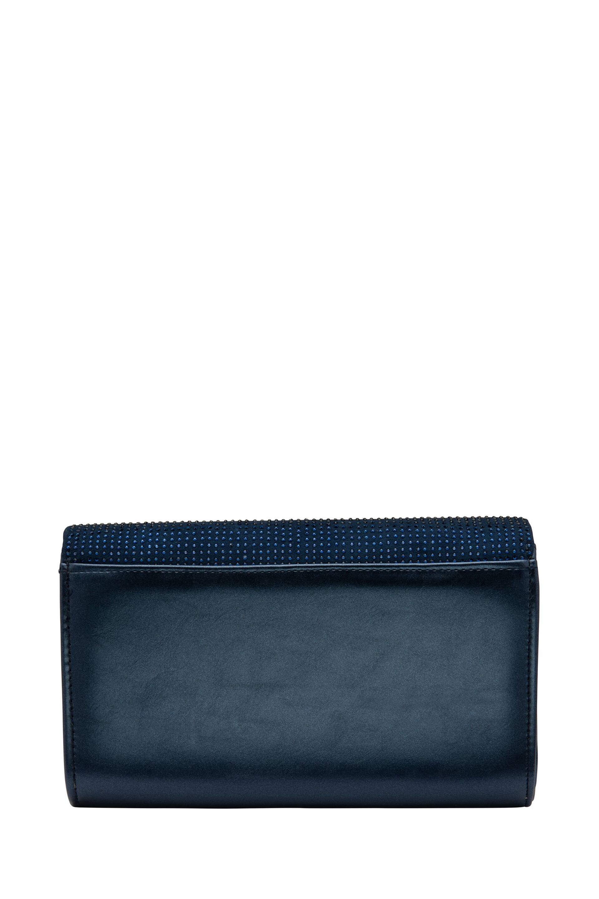 Lotus Blue Clutch Bag With Chain - Image 2 of 4