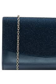 Lotus Blue Clutch Bag With Chain - Image 3 of 4