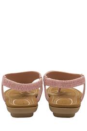 Lotus Pink Toe-Post Sandals - Image 3 of 4