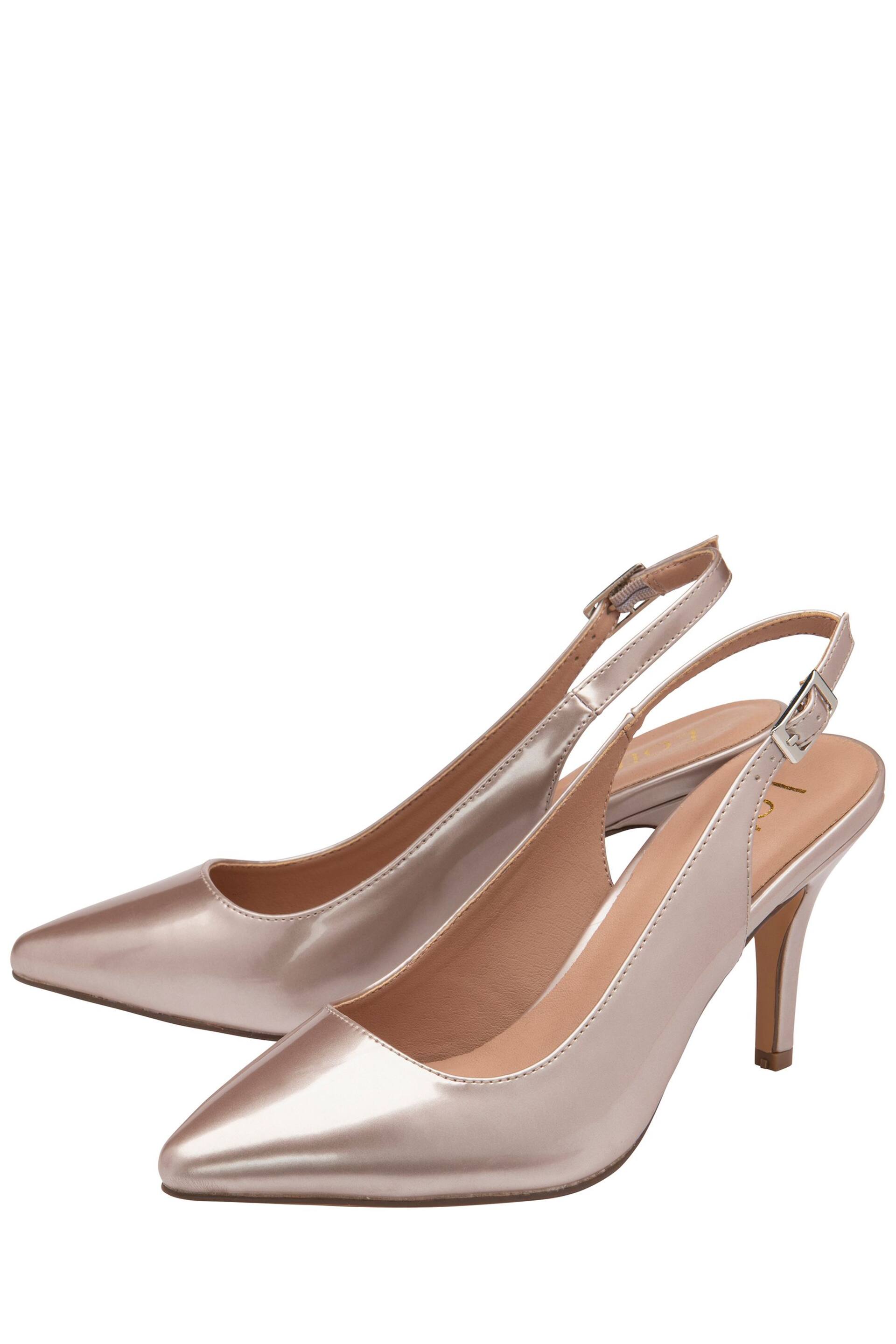 Lotus Pink Slingback Court Shoes - Image 2 of 4