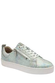 Lotus Silver Leather Zip-Up Trainers - Image 1 of 4