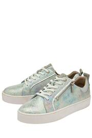 Lotus Silver Leather Zip-Up Trainers - Image 2 of 4