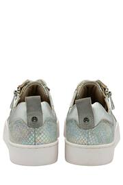 Lotus Silver Leather Zip-Up Trainers - Image 3 of 4
