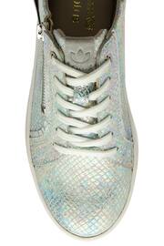 Lotus Silver Leather Zip-Up Trainers - Image 4 of 4