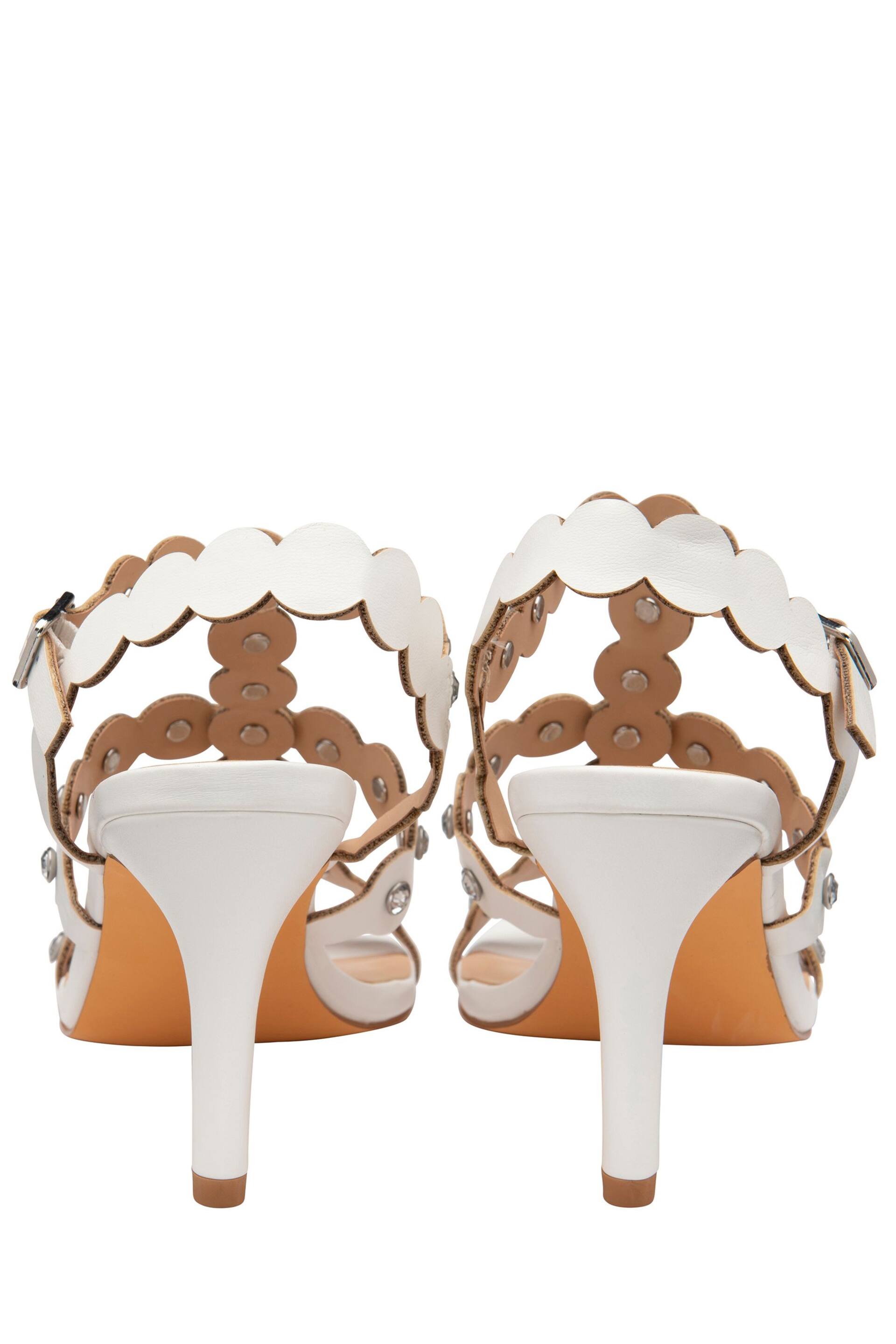 Lotus White Open-Toe Sandals - Image 3 of 4