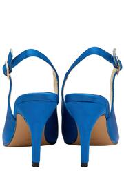 Lotus Blue Slingback Court Shoes - Image 3 of 4