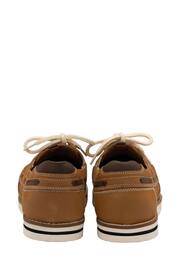 Lotus Brown Leather Boat Shoes - Image 3 of 4