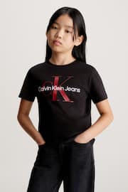 Calvin Klein Black Monogram T-Shirt - Image 1 of 4