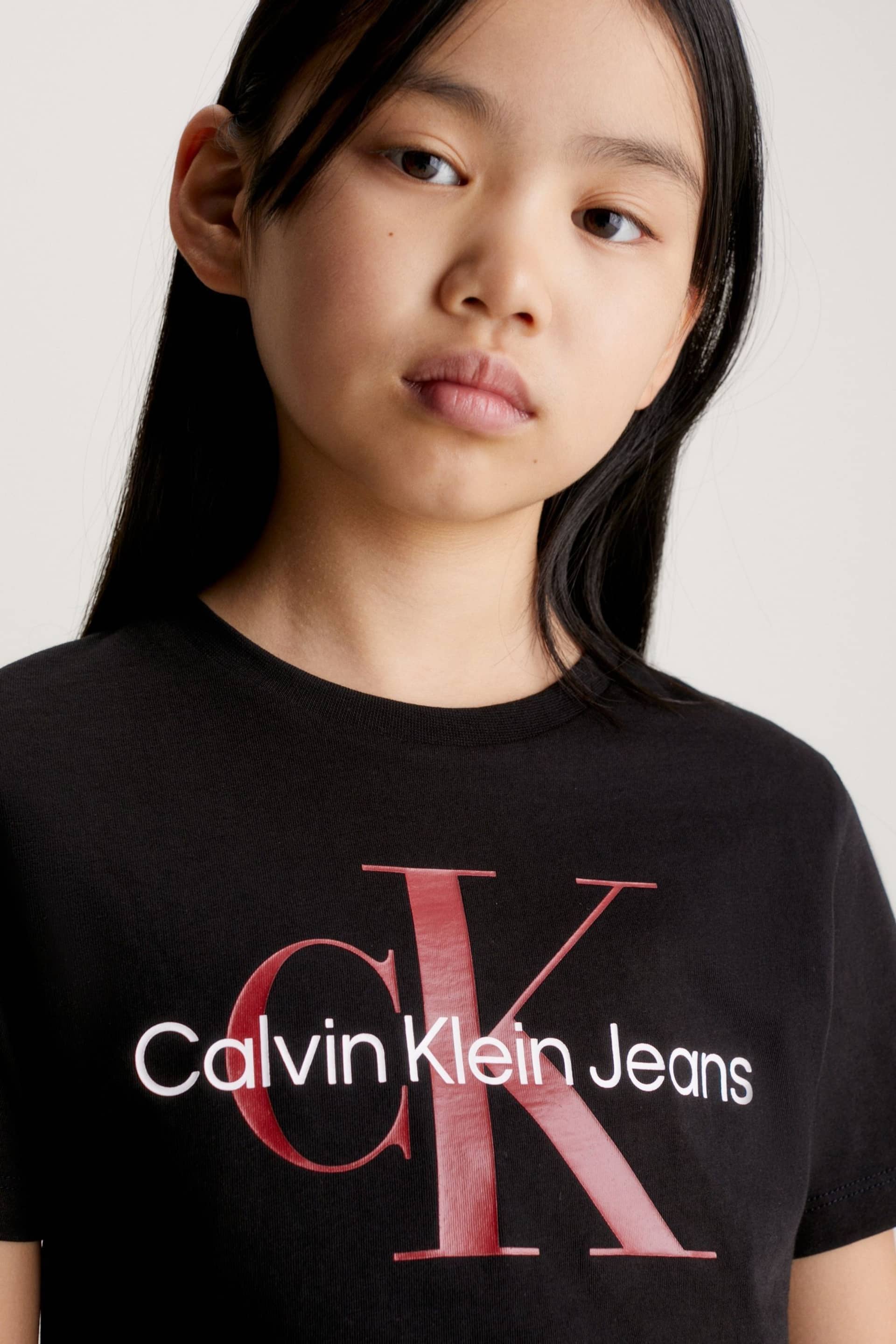 Calvin Klein Black Monogram T-Shirt - Image 3 of 4