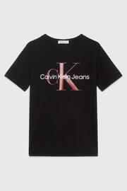 Calvin Klein Black Monogram T-Shirt - Image 4 of 4