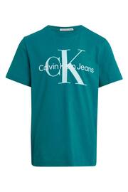 Calvin Klein Green Monogram T-Shirt - Image 4 of 4