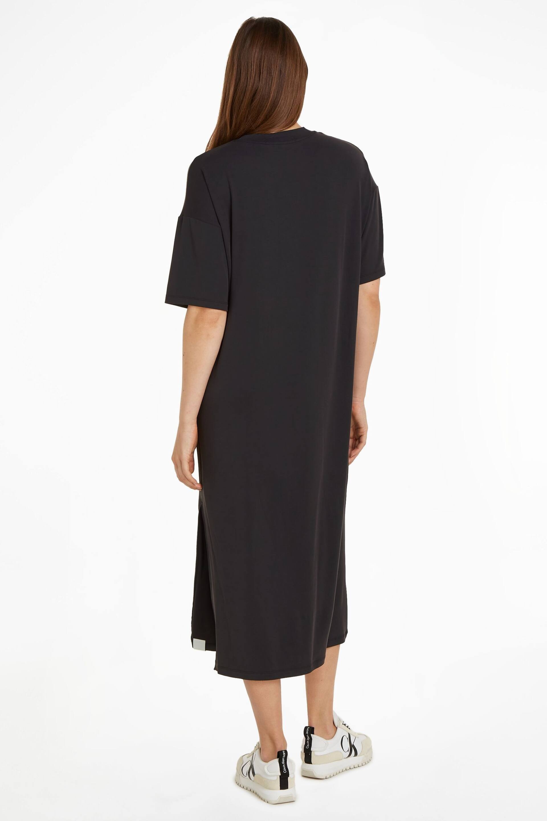 Calvin Klein Black T-Shirt Dress - Image 2 of 6
