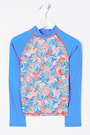 FatFace Blue Watermelon Rash Vest - Image 5 of 5