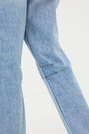 FatFace Light Blue Cara Barrel Leg Jeans - Image 3 of 6