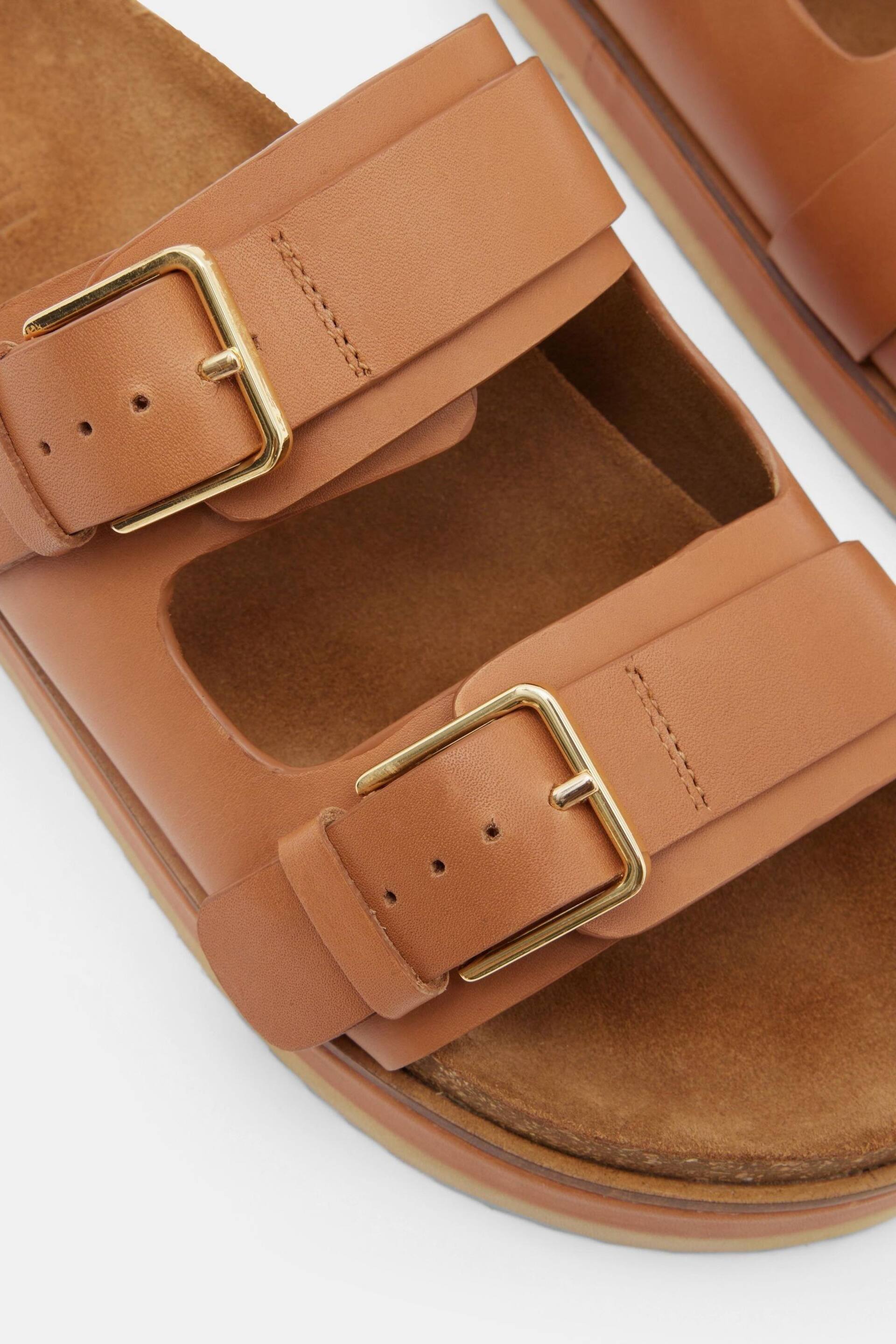 Hush Brown Bryson Buckle Slides - Image 2 of 4