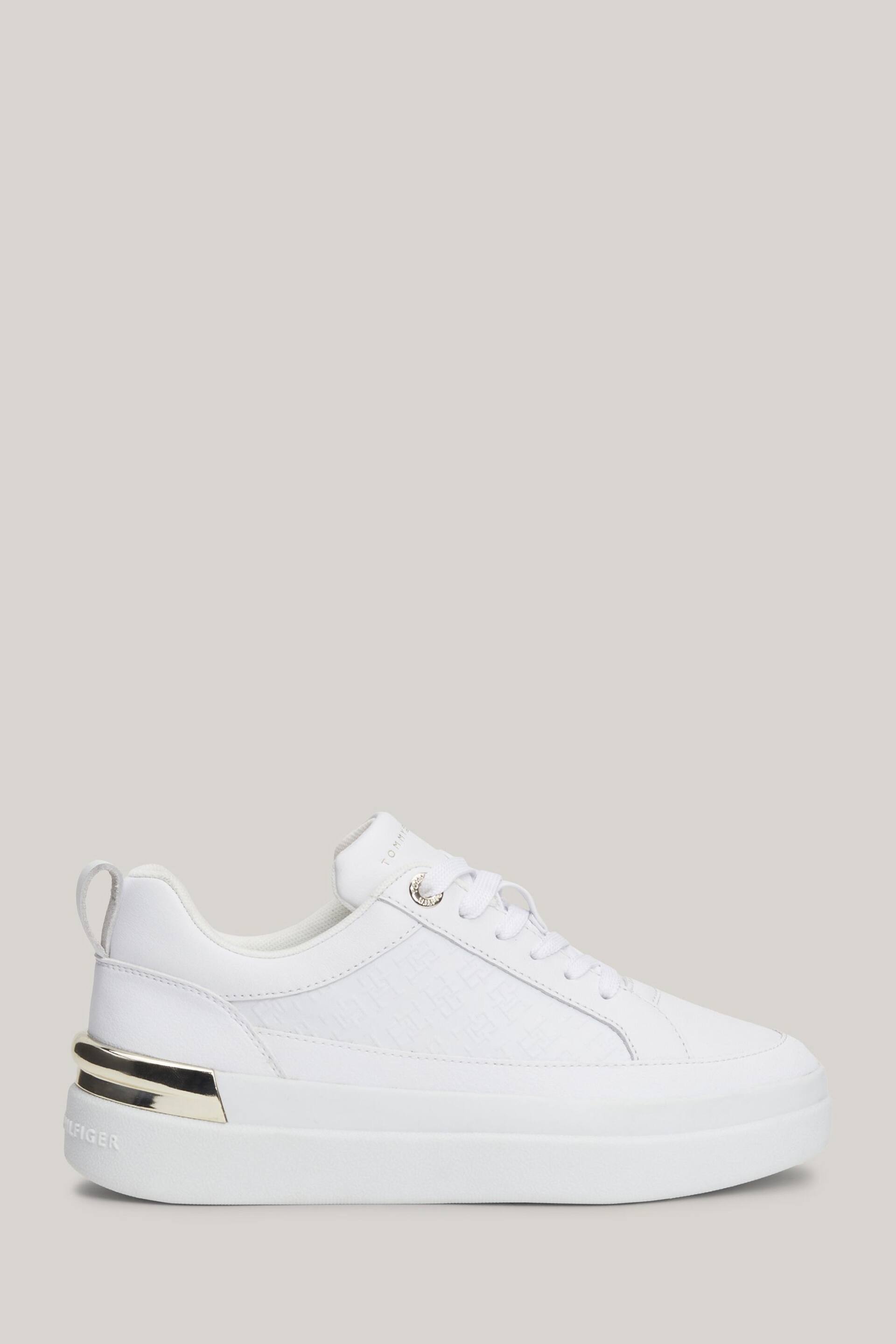 Tommy Hilfiger Lux Court White Sneakers - Image 1 of 5