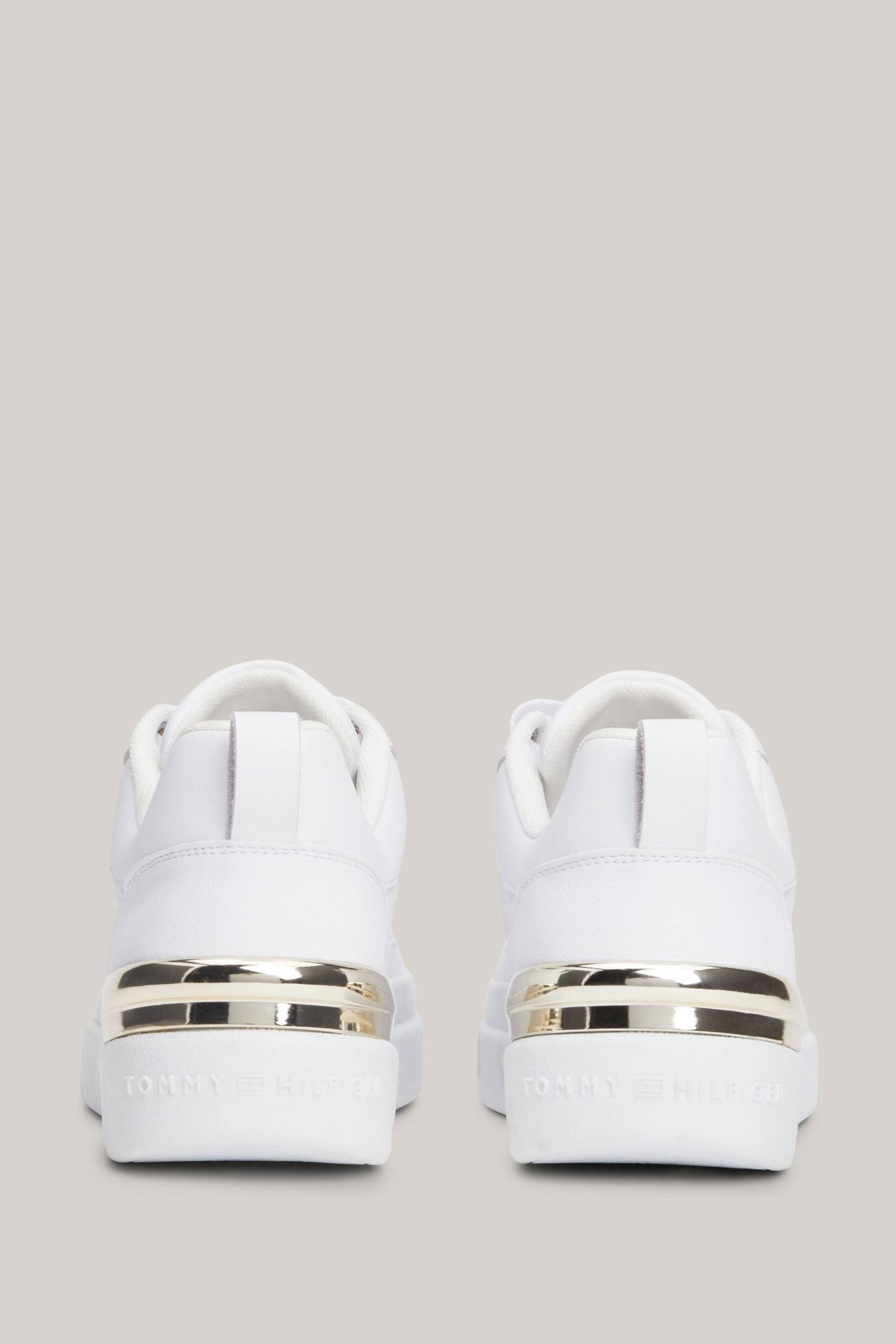 Tommy Hilfiger Lux Court White Sneakers - Image 4 of 5