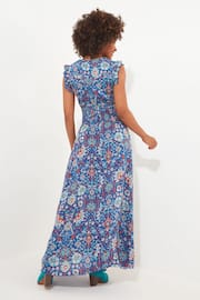 Joe Browns Blue Moroccan Print Tie Waist Maxi Sundress - Image 2 of 5