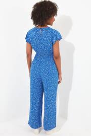 Joe Browns Blue Ditsy Floral Wrap Jumpsuit - Image 2 of 4