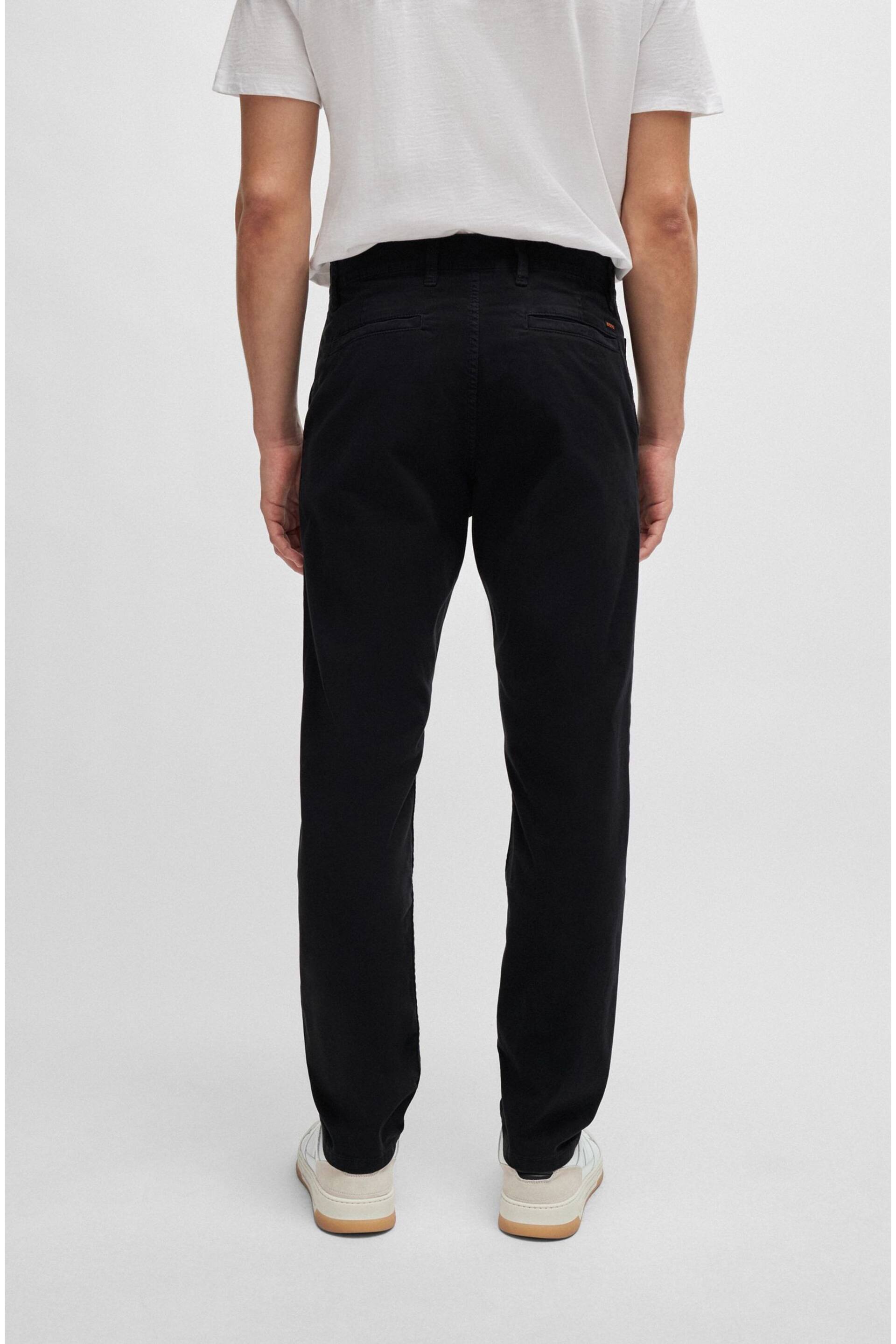 BOSS Black Tapered-Fit Chinos In Stretch-Cotton Satin - Image 2 of 9