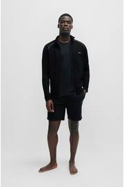 BOSS Black Zip Up Stretch Cotton Sweatshirt - Image 3 of 5