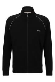 BOSS Black Zip Up Stretch Cotton Sweatshirt - Image 5 of 5