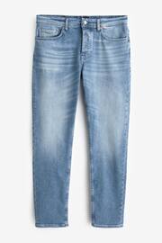 BOSS Light Blue Regular Fit Taper Comfort Stretch Denim Jeans - Image 5 of 5