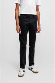 BOSS Black Slim Fit Stretch Cotton Trousers - Image 1 of 5