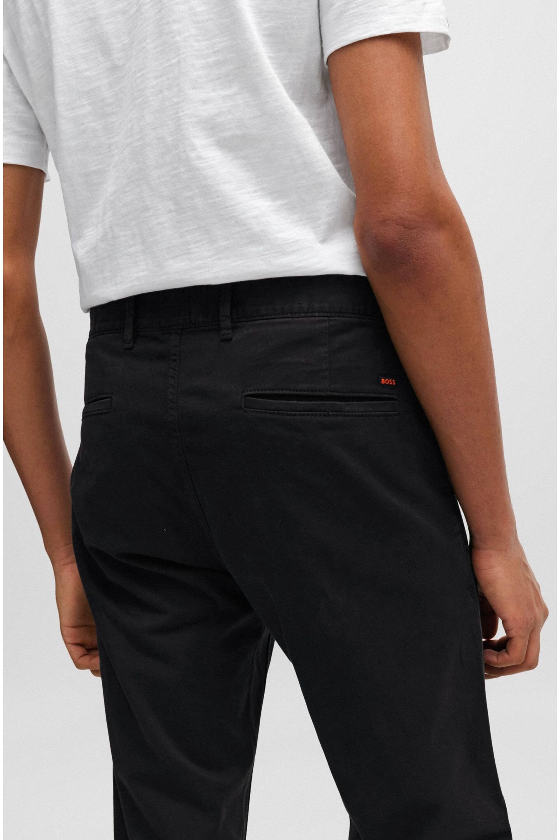 BOSS Black Slim Fit Stretch Cotton Trousers - Image 4 of 5