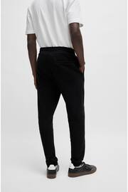 BOSS Black Logo Patch Cotton Terry Joggers - Image 2 of 6