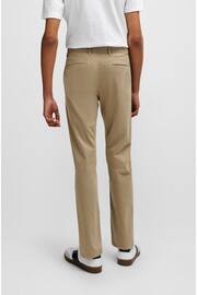 BOSS Natural Slim Fit Stretch Cotton Trousers - Image 2 of 5