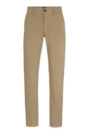 BOSS Natural Slim Fit Stretch Cotton Trousers - Image 5 of 5