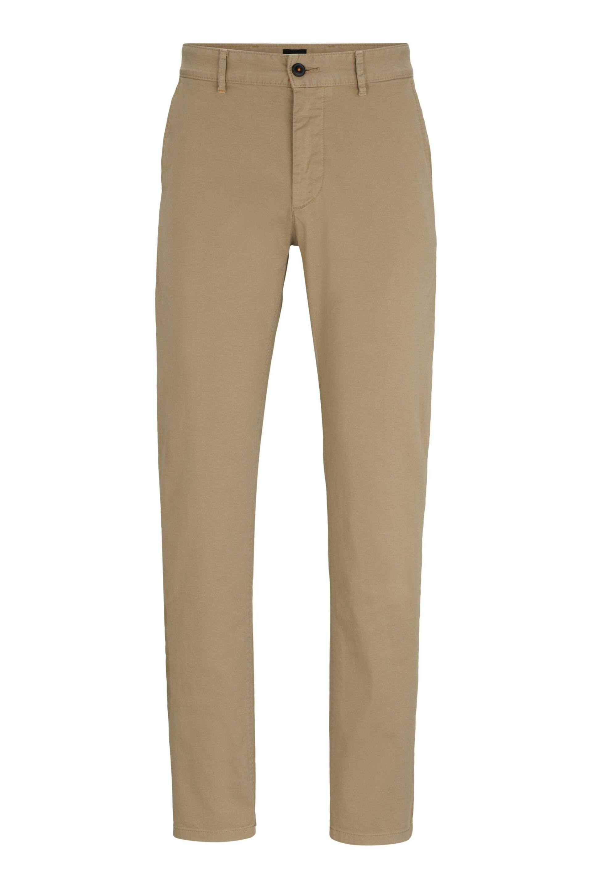 BOSS Natural Slim Fit Stretch Cotton Trousers - Image 5 of 5