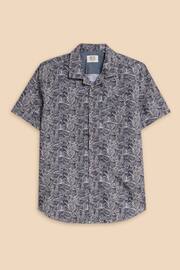 White Stuff Blue Waves Printed Shirt - Image 5 of 7