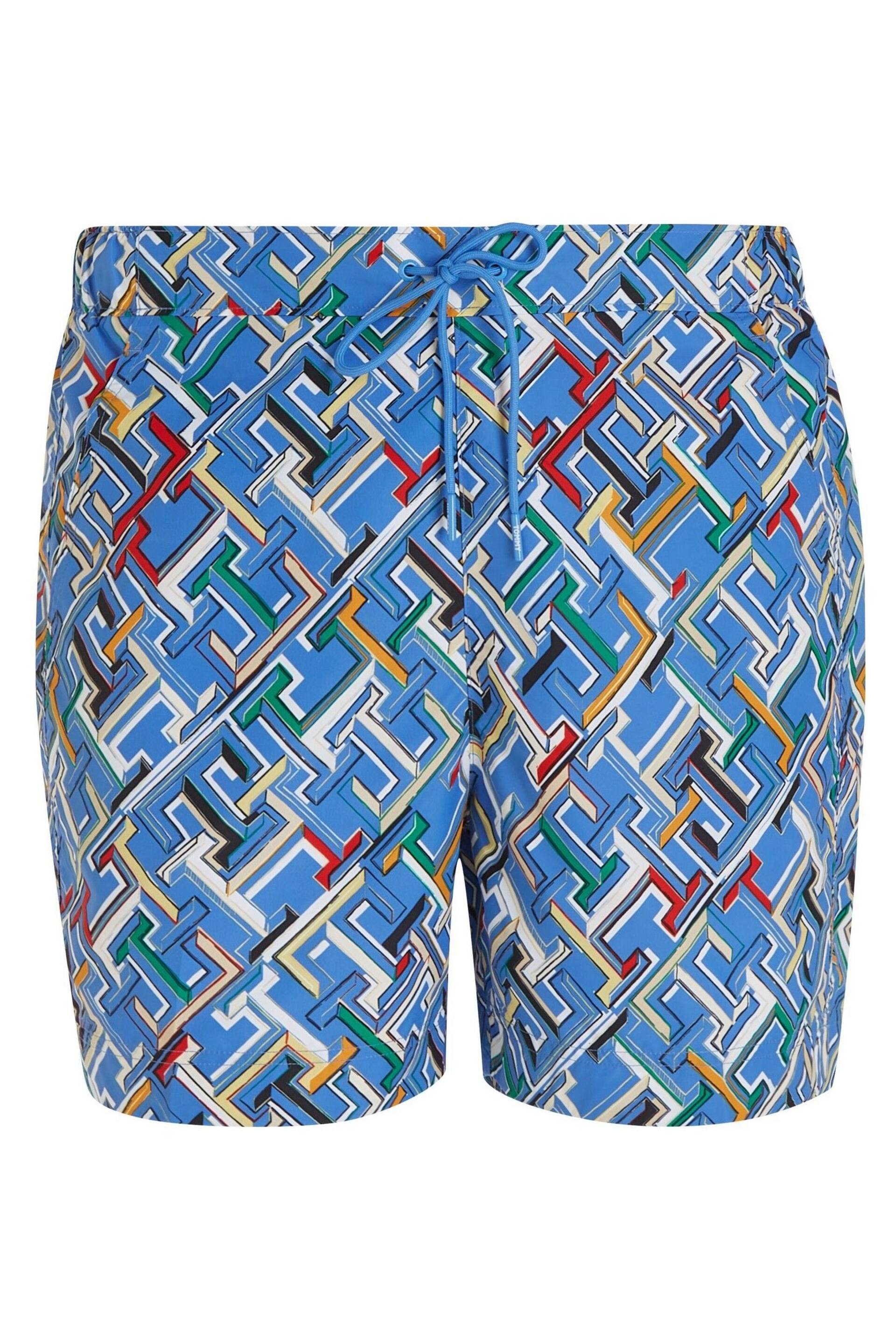 Tommy Hilfiger Mongram Logo Print Swim Shorts - Image 4 of 6