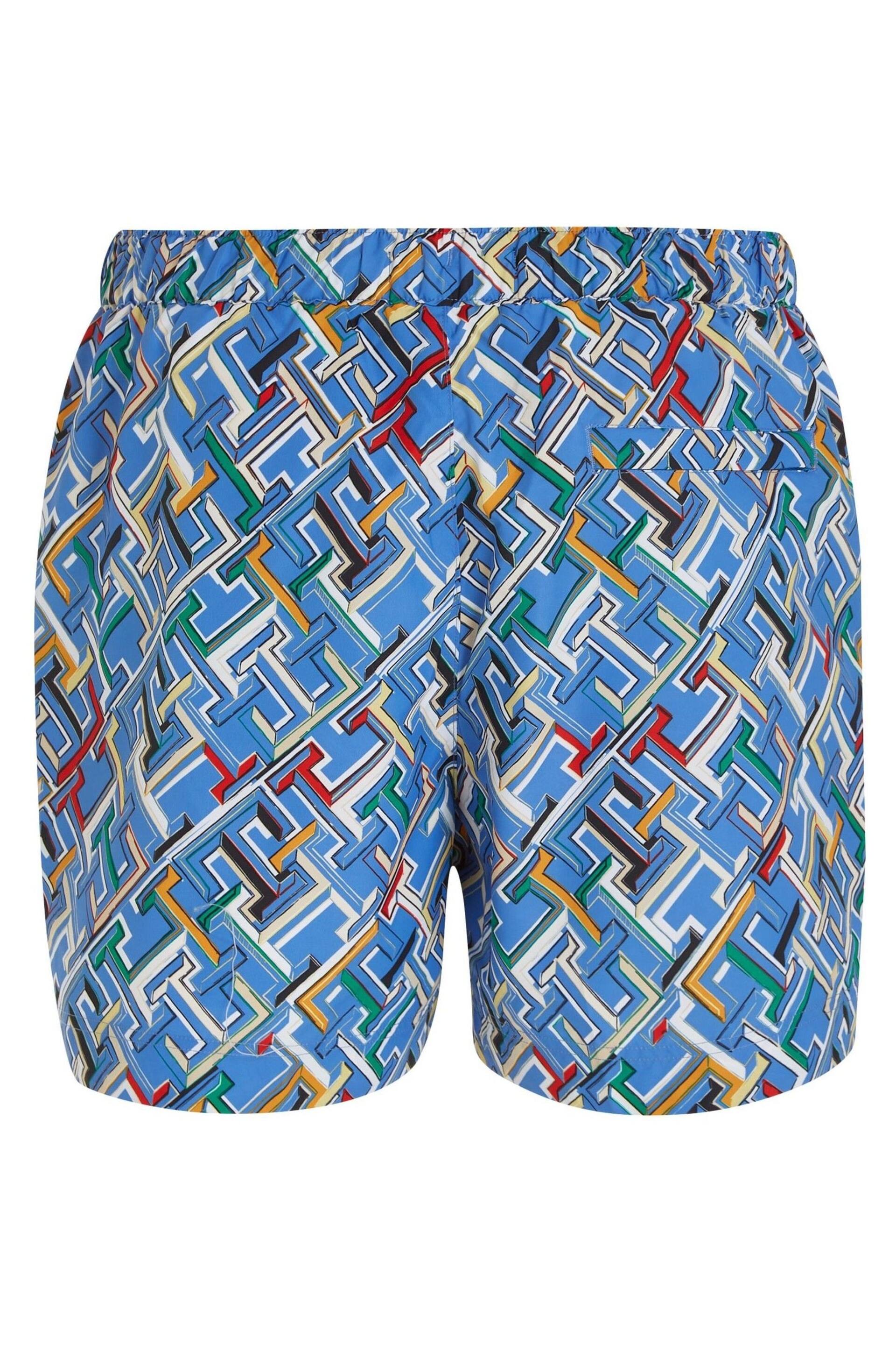 Tommy Hilfiger Mongram Logo Print Swim Shorts - Image 5 of 6