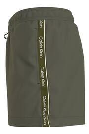 Calvin Klein Green Plain Swim Shorts - Image 4 of 4