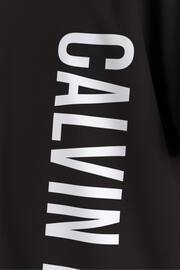Calvin Klein Black Chrome Slogan Cropped T-Shirt - Image 4 of 4