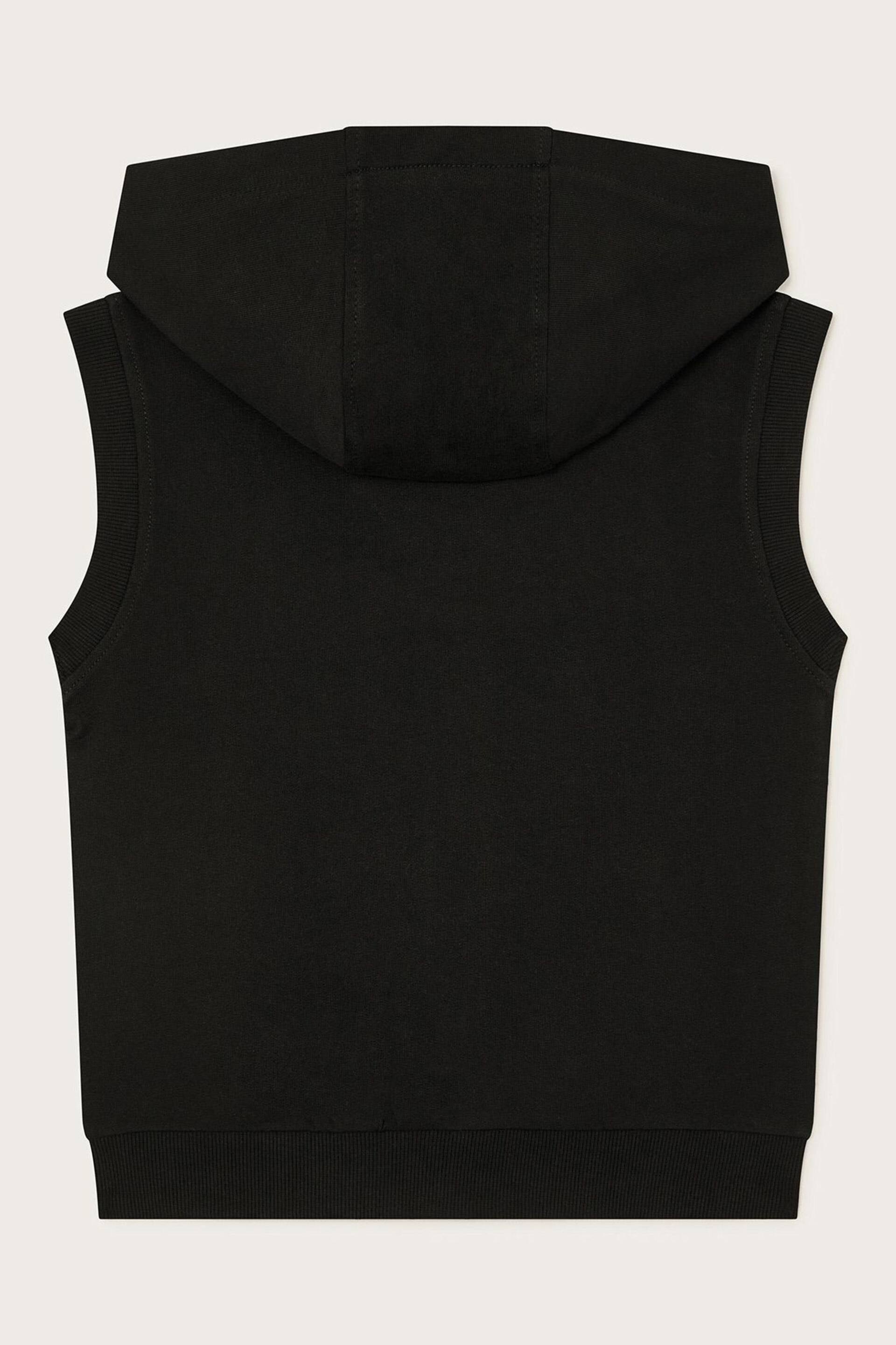 Monsoon Black Sleeveless Zip-Up Hoodie - Image 2 of 3