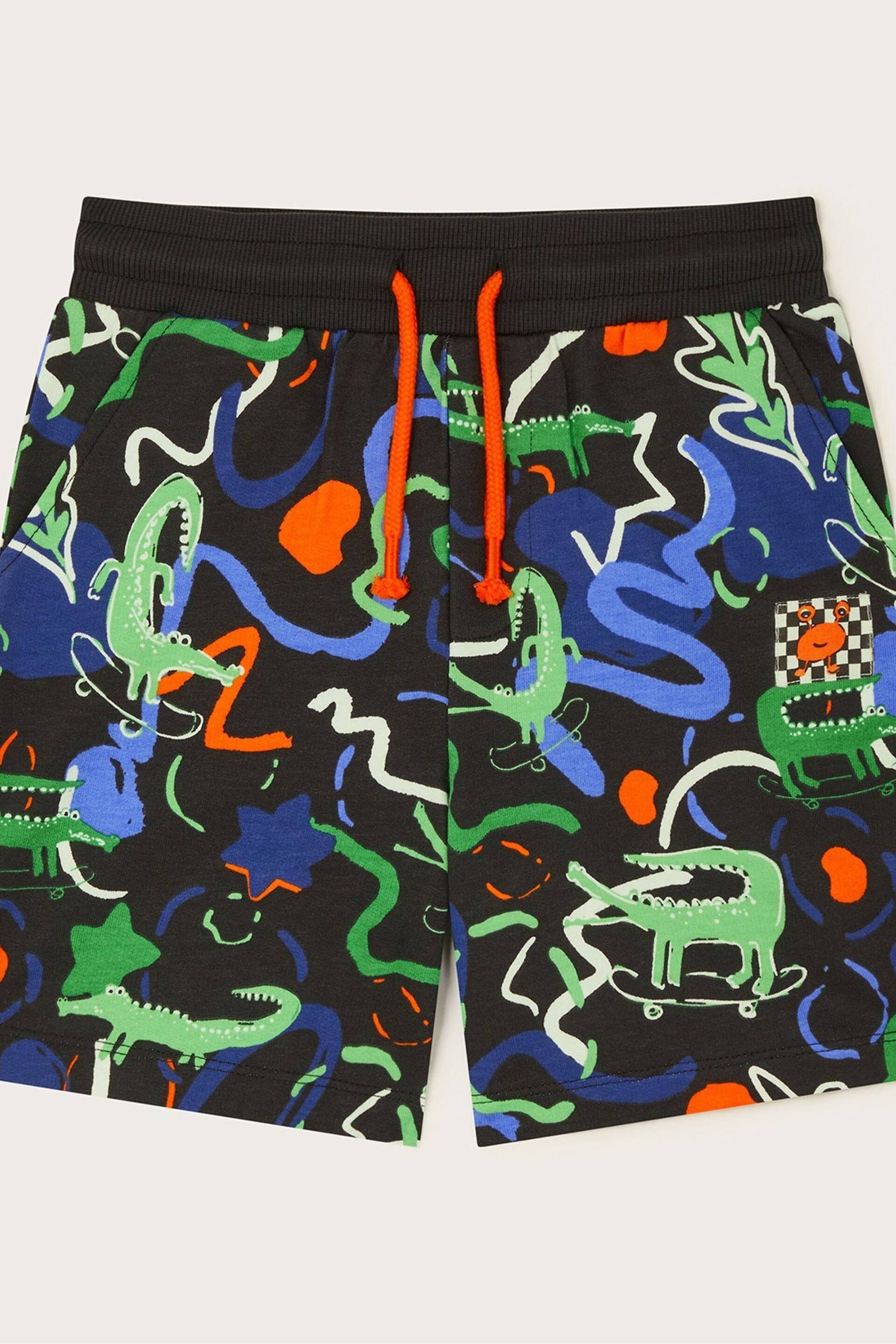 Monsoon Black Skateboarding Crocodile Shorts - Image 1 of 3