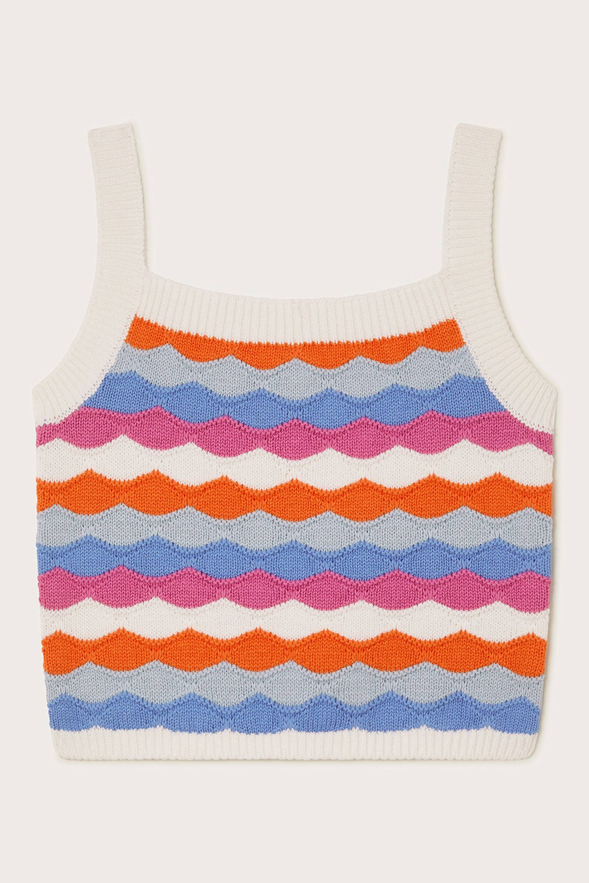 Monsoon Blue Stripe Knit Top - Image 1 of 3